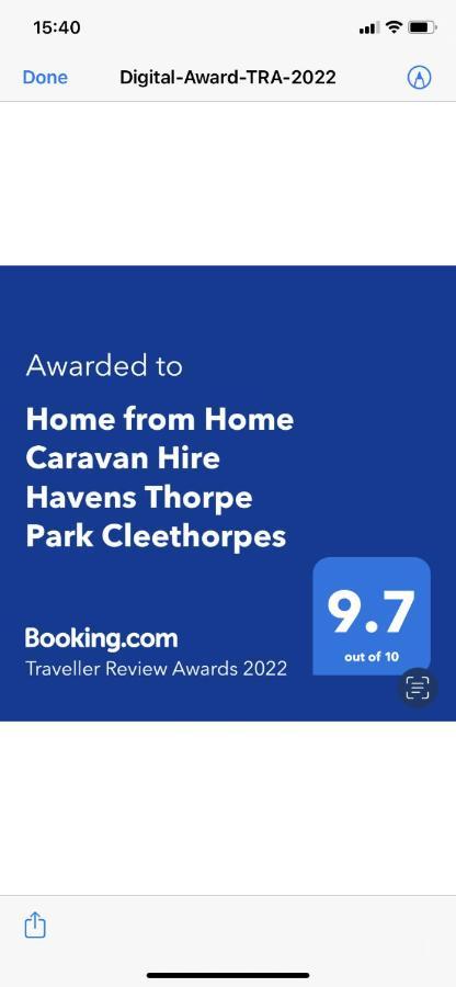 Home From Home Caravan Hire Havens Thorpe Park 克利索普斯 外观 照片